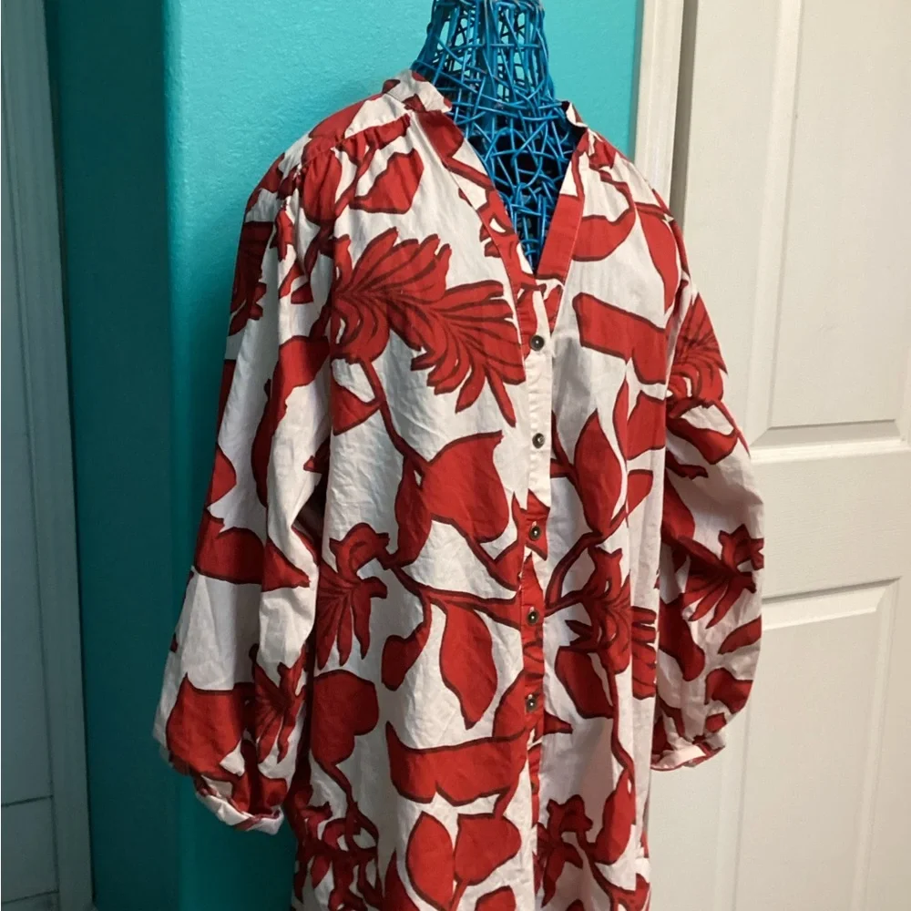 Maeve Printed Shirt Dress - Picture 6 of 9